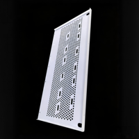 Panneau de ventilation en polycarbonate blanc perforé de qualité industrielle pour porte de rack de serveur et armoire de contrôle