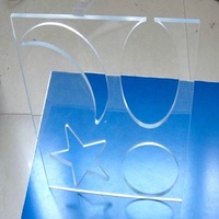 Plaque acrylique transparente 6 mm 1220x2440 mm découpée sur mesure, panneaux PMMA pour la fabrication d'affichages