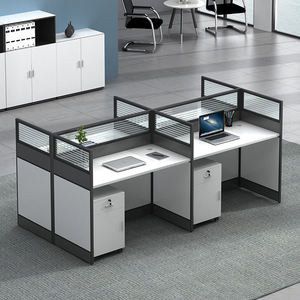Call Center Modern Modular Office cubile Workstation 6 orang orang Office Partition Workstation meja - Product Image 1