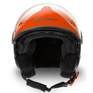Casco jet de doble visera Befast RAPID III en naranja mate fluo M - Product Image 2