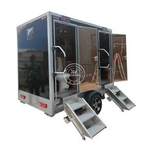 Toilettes publiques de 2.9m, cabine de camping, salle de bain mobile, toilettes portables personnalisées, remorques de douche avec <span class=keywords><strong>WC</strong></span> mobiles - Product Image 1