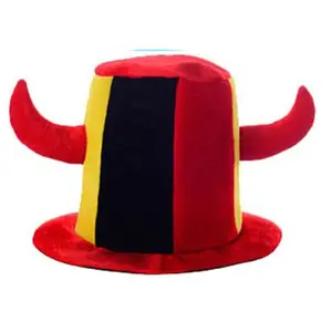 Nuoxin nouveau produit drapeau National haut chapeau défilé Performance Football Fan carnaval velours chapeau accessoires pour la fête