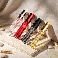 Atomiseur de parfum portable 2ml 3ml 5ml 10ml, flacon en verre transparent à brume fine, rechargeable, format voyage, conteneur d'échantillon de parfum