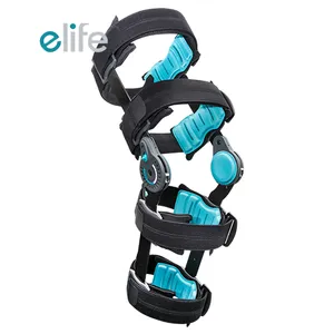 Ligament Knee Support E-Life E-KN099B Adjustable Orthopedic Fracture Post Op Knee Stabilizer Brace ROM Hinged Knee Support For Ligament