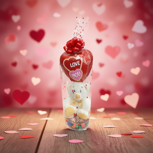Bonbonnière en forme d'ours de la Saint-Valentin, 9 pouces, design cœur en peluche « Je t'aime », cadeau de friandises sucrées - Product Image 2
