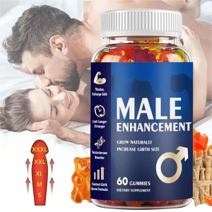 Compléments alimentaires à base de maca pour hommes, améliorant la libido et l'agrandissement masculin, en forme de gommes, marque OEM. - Product Image 1