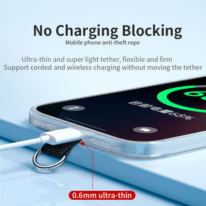 Coussinet de cordon universel durable en tissu Oxford avec clip arrière anti-perte avec logo personnalisé pour la fixation de la chaîne des téléphones mobiles - Product Image 6