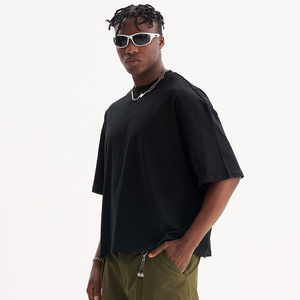 เสื้อยืดสำหรับผู้ชายทรงโอเวอร์ไซส์ลำลองทรงบ็อกซี่ฟิตเนส - Product Image 6