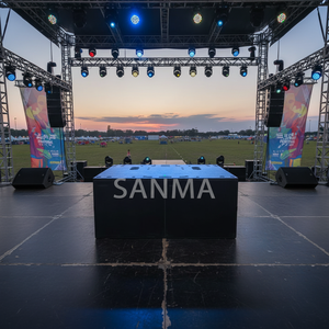 Subwoofer DJ double 21 pouces BSX avec design à longue excursion, système sonore passif/actif, en contreplaqué, subwoofers professionnels - Product Image 1