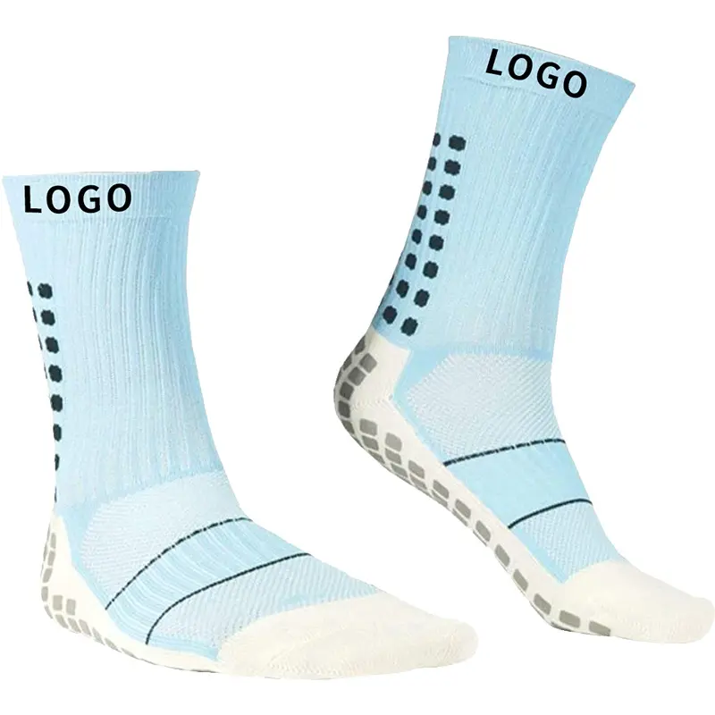 Мужские однотонные белые желтые дышащие мягкие носки для профессионального футбола, прочные противоскользящие носки с нескользящим логотипом