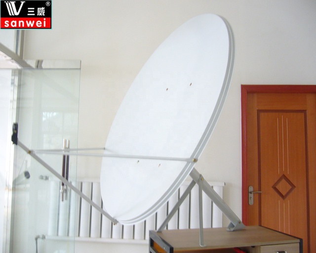 Ku Band 120cmx132cm Outdoor Offset Satellite Dish Antenna with Ground Mount