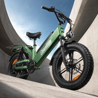 80Nm Hochdrehmoment 48V 55Ah Halbfester Akku E-Bike 240KM Reichweite Doppelte Hinterradfederung Essenslieferung Elektrofahrrad D55