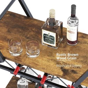 Carrito de hierro forjado simple, multifuncional, fácil de usar, con ruedas, carrito de comida portátil, adecuado para restaurantes transfronterizos - Product Image 3
