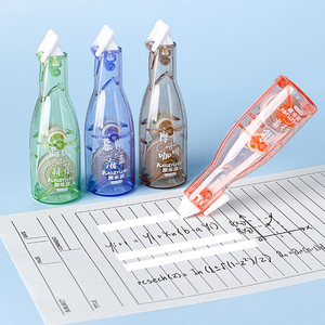 Juego de cintas correctoras estilo bolígrafo blanco de venta directa de fábrica-4 piezas de papelería colorida para estudiantes con diseño de hielo - Product Image 2