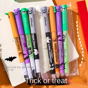ปากกาเจล ด้ามบาง ลายฮาโลวีน หัวฟักทอง ขายดี ปากกาลบได้ คุณภาพสูง ชุดปากกาเจลลบได้ - Product Image 3
