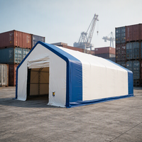 Abri de toit en dôme moderne en acier robuste avec revêtement en poudre, tissu imperméable et résistant aux UV pour garage industriel et stockage