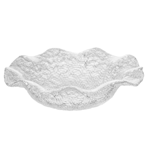 Ciotola in <span class=keywords><strong>Vetro</strong></span> Trasparente Texturizzato ALP OCEAN Classic <span class=keywords><strong>IVV</strong></span> Design 32,5cm/13 Pollici con Bordo Ondulato, Lavabile in Lavastoviglie, per Frutta, Snack e Decorazione Casa - Product Image 5