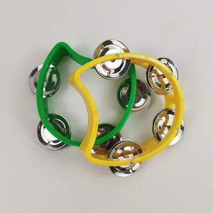 Campanas de flores de plástico, sonajeros de mano de doble fila con 4 campanas para niños, instrumentos musicales de 2 a 4 años, unisex - Product Image 3