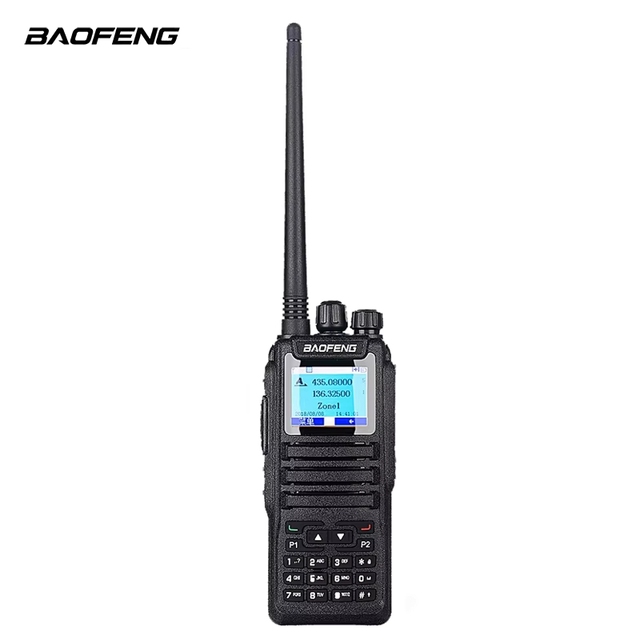 FCC CE High Quality for BFDM1701 DMR Digital Analog Dual Band VHF/UHF Two Way Radio Time Slot IP54 Waterproof 5W Output Large