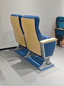 Chaise d'auditorium pliable deux places à une rangée, chaise d'auditorium pour église, prix des chaises d'auditorium - Product Image 2