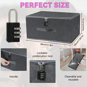 Großhandel Sex-Spielzeug-Box für Frauen Abschließbare Aufbewahrungsbox mit Zahlenschloss Diskrete Aufbewahrungstruhe für Intime <span class=keywords><strong>Dildo</strong></span>-Box - Product Image 2