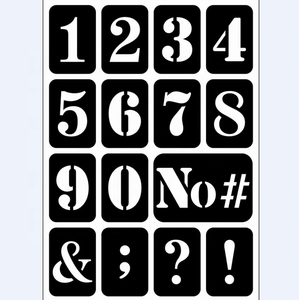 27657 1pc/pkg PVC transferts lettre chiffres auto-adhésif impression papier <span class=keywords><strong>pochoir</strong></span> <span class=keywords><strong>pour</strong></span> bricolage dessin - Product Image 1