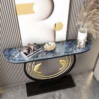 Table console de porche en métal Microlite de luxe, design moderne et minimaliste, fonction de démontage, mobilier pour la maison