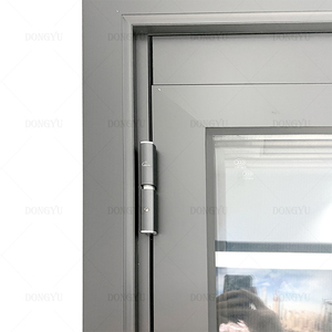 DONGYU a quattro pannelli in alluminio PD/PT porta a battente pieghevole a <span class=keywords><strong>doppia</strong></span> <span class=keywords><strong>anta</strong></span> moderna porta d'ingresso anteriore esterna esterna porta scorrevole - Product Image 6