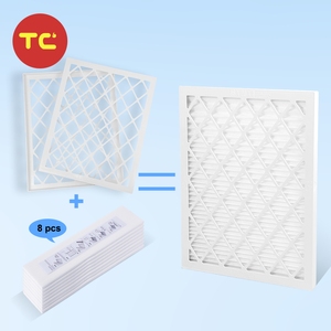 Kích thước tùy chỉnh tái sử dụng khung nhựa sâu xếp li điều hòa không khí merv 7 8 11 13 HVAC lò Bộ lọc không khí - Product Image 6