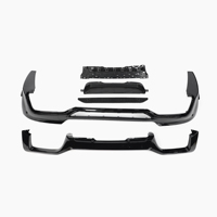 Difusor de Parachoques Trasero de Doble Salida Estilo M Sport en Negro Brillante ABS para BMW X4 G02 2018 2020