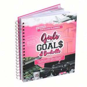 Custom Logo 2025 A5 Pink Spiral Binding Paper Weekly/Monthly Manifestation Goal Planner Notebook - Product Image 4