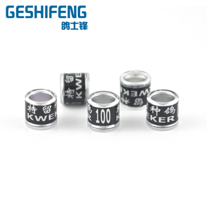 Aluminium <span class=keywords><strong>pigeon</strong></span> ringen gepersonaliseerde ringen voor duiven en vogels - Product Image 3