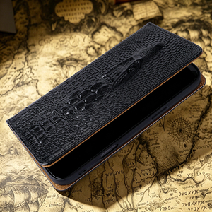 Étui à rabat en cuir véritable premium gaufré 3D avec fentes pour cartes, antichoc et magnétique pour <span class=keywords><strong>iPhone</strong></span> 18 Pro <span class=keywords><strong>Max</strong></span> 17 16 15 14 13 Pro <span class=keywords><strong>Max</strong></span> - Product Image 6