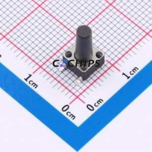 TS-1102S-C-Q-B Tactile Switch SMD-4P,6x6mm Switch Single Pole Single Throw Round Button 2.6N Vertical Mount - Product Image 1