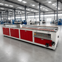 Machine d'extrusion automatique de panneaux de porte en PVC WPC, extrudeuse à double vis conique contrepoussée, 380V 75kW