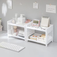 Mini-contenants rectangulaires mignons et écologiques en plastique PP multifonctionnels pour organiseur de bureau ou sac à jouets