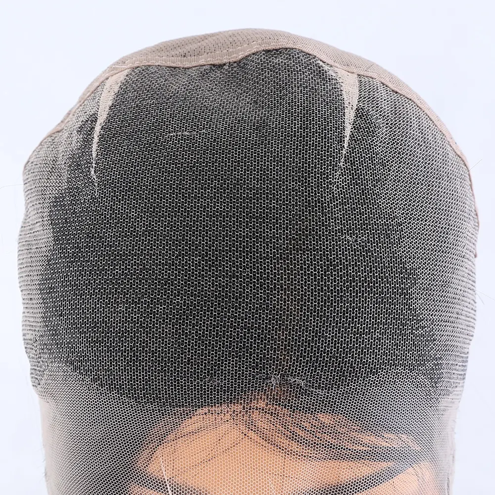 Peluca de encaje suizo transparente, 180% de densidad gruesa, cabello virgen mongol, encaje completo