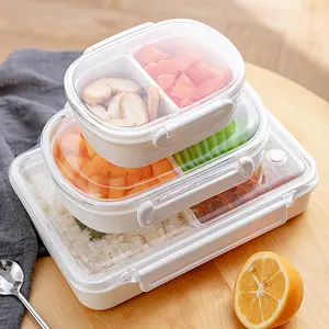 Portable Kitchen Manufacturer Wholesale plastic leakproof food containers with division