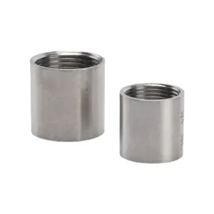 DONGLIU Stainless steel female thread Pipe Fitting NPT 1/2 thread female pipe joint full / half coupling