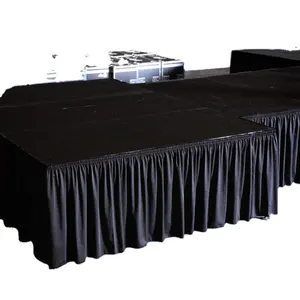 platform easy installed Small set up 12ft*4ft Smart Stage with black skirting