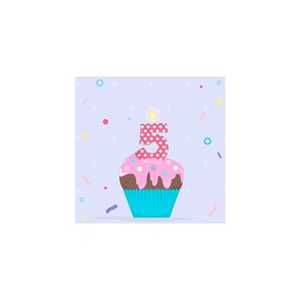 DAMAI Nouveau Set de Vaisselle Jetable en Papier Thème Licorne Bleue avec Dentelle, Assiettes, Gobelets et Serviettes pour Enfants de 5 Ans - Product Image 6