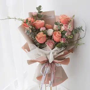 Carta da regalo per fiori di compleanno regalo all'ingrosso di alta qualità carte colorate per avvolgere i fiori