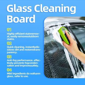 Esponja y cepillo para eliminar la película de grasa del parabrisas del coche, limpiador de cristales interiores para automóviles - Product Image 6