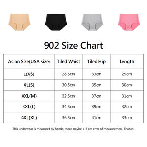 L XL <span class=keywords><strong>XXL</strong></span> 3XL 4XL toptan kadın iç çamaşırı büyük şişman bayanlar yüksek bel artı boyutu pamuk kalça kaldırma külot külot - Product Image 2