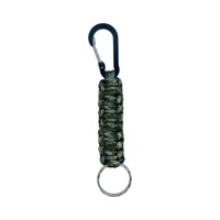 Porte-clés en paracorde tressé avec mousqueton en aluminium pour le camping en plein air, la randonnée, l'équipement de survie EDC