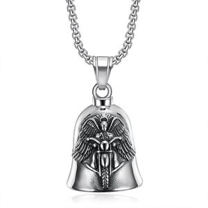 Stainless Steel Motorcycle Style Pendant With Wings Design <b>For</b> <b>Men</b> Vintage <b>Silver</b> <b>Necklace</b> - Product Image 5