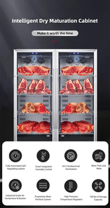 Livraison gratuite 240 litres affichage de cuisine construit dans le boeuf viande durcissement armoire steak maturation réfrigérateur - Product Image 4