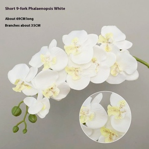 Cao Cấp Phalaenopsis Phong Lan Đám Cưới Lụa Hoa Bó Hoa Cao Cấp Nhân Tạo Hoa Giả Cho Hội Trường Trang Trí Nội Thất Đám Cưới Địa Điểm Tổ Chức Nhựa - Product Image 5