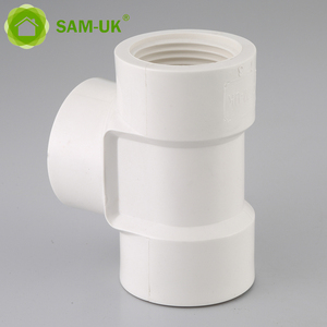 Nhà Máy productionplastic nữ Reducer Ống <span class=keywords><strong>TEE</strong></span> 2 inch phụ kiện đường ống giảm tốc ba cách PVC <span class=keywords><strong>TEE</strong></span> phụ kiện đường ống - Product Image 3