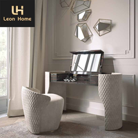 Coiffeuse Table de maquillage coiffeuse avec tabouret et miroir Offre Spéciale